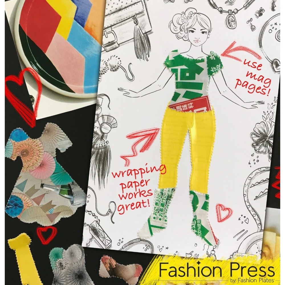 Kahootz Fashion Press by Fashion Plates Paper Fashion Maker Design Kit 2017 used - Picture 3 of 9